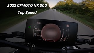 2022 CFMOTO NK 300 Top Speed [upl. by Sherl]