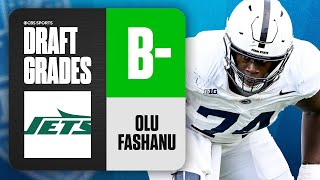 2024 NFL Draft Grades Jets select Olumuyiwa Fashanu No 11 Overall  CBS Sports [upl. by Frasco]