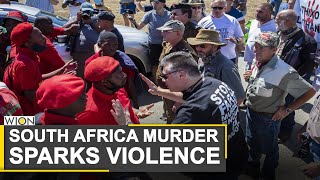 Racial tensions rise in South Africa after White farm manager murder  World News [upl. by Alamac]