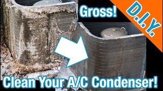 How To Clean Your Air Conditioner Condenser Coil Step By Step [upl. by Pietra]