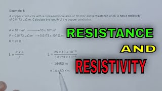 How to calculate Resistivity and resistance [upl. by Asher]