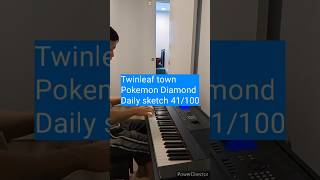 Twinleaf town  Pokemon Diamond Daily sketch 41100 piano vgm pokemon [upl. by Torie]