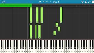 Juanes Nelly Furtado  Fotografía  Piano Tutorial  Midi [upl. by Acirem940]