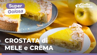 CROSTATA di MELE e CREMA ABBINAMENTO PERFETTO per una versione SUPER GOLOSA🍏💛 [upl. by Birdt]