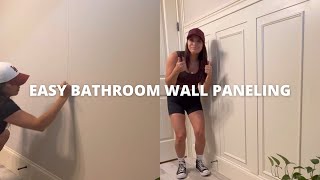 Easy Bathroom Wall Paneling [upl. by Filmer]