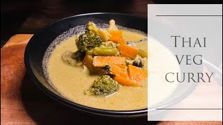 Thai Green Curry  Veg Thai Curry thaifood vegetables healthyfood thaicurry [upl. by Barnet]