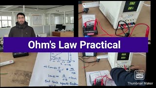 Practical of Ohms Law [upl. by Attaymik]