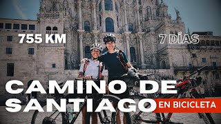 Camino de Santiago en BICICLETA  755 KM  7 DÍAS  PAULA GONZÁLEZ [upl. by Cecil91]