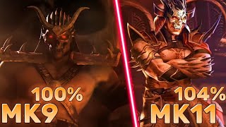 Shao Kahn MK9 vs MK11  Shao Kahn Combos [upl. by Dollar]