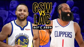 Golden State Warriors vs Los Angeles Clippers  Preseason Full Highlights amp Comments [upl. by Aynik]