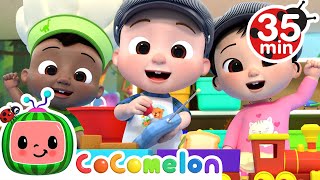 Down By The Station Song  More Nursery Rhymes amp Kids Songs  CoComelon [upl. by Ahseenak9]