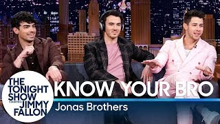 Know Your Bro with the Jonas Brothers [upl. by Airotahs]