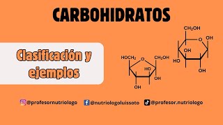 Carbohidratos Clasificación y ejemplos ¡Explicación sencilla [upl. by Franzoni]