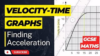 How to Work Out Acceleration on a Velocity Time Graph  GCSE Maths [upl. by Hickey976]