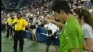 Nishikori beats Ferrer  US Open 2008  last game [upl. by Hpsoj]