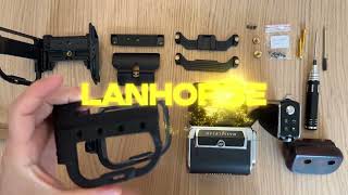 LANHORSE Camera Cage for Hasselblad 907X 50C100C Quickrelease CFV Digital Back Instructions [upl. by Nogras]