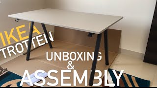 IKEA Trotten Worktable  step by step FULL Assembly [upl. by Lledal]