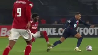 Fans fume over insane tackle on Kylian Mbappe in PSGs 31 French Cup win over Brest [upl. by Moorish517]