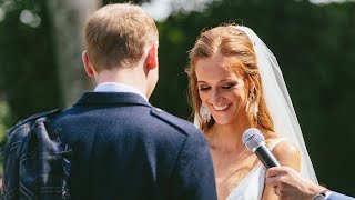 She Wrote the Most Beautiful Personal Wedding Vows for Her Husband [upl. by Enahpets]