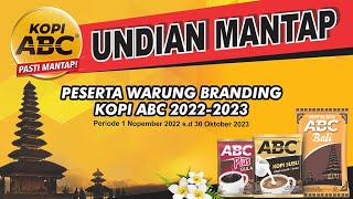 🔴 LIVE UNDIAN MANTAP WARUNG BRANDING KOPI ABC 20222023  Gema Merdeka Bali [upl. by Sarkaria]