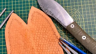 leather sheath for my nessmuk knife [upl. by Henson]