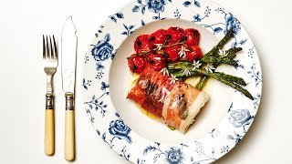 Hake in Parma Ham  Umami Recipe [upl. by Alvinia]