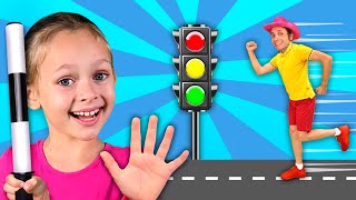 Traffic Safety Song  More Kids Songs  Maya and Mary [upl. by Atniuqal]