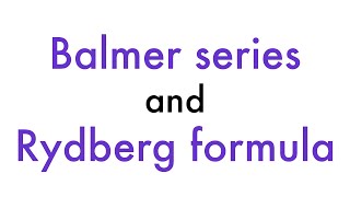 Balmer Series and Rydberg Equation  Professor Adam Teaches [upl. by Senzer]