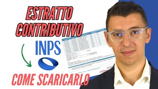 Come scaricare ESTRATTO CONTRIBUTIVO INPS [upl. by Phoebe]