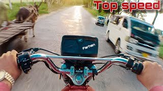 Honda 125 2025 Model top speed Top speed Moto vlogging Raja Farhan GharibWal Attock [upl. by Etteinotna]