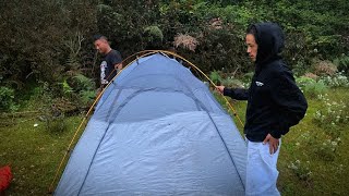 Camping in forest with my friends Camping vlog 🛖🏕️🏕️pahadi lekhama ramailo gardoii [upl. by Nellaf]