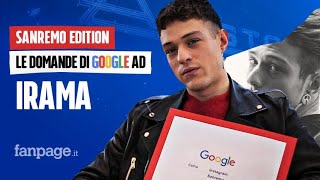 Irama Nera Amici Sanremo il cantante risponde alle domande di Google [upl. by Aek477]