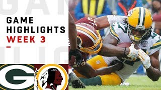 Packers vs Redskins Week 3 Highlights  NFL 2018 [upl. by Eninahs850]