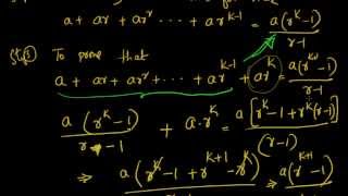 Mathematical Induction Prove that a  ar  ar2  ar3    arn1  a rn1r1 [upl. by Hpeseoj]