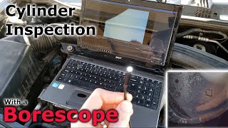 Car Engine Cylinder Inspection Using a Borescope Camera [upl. by Peterec]