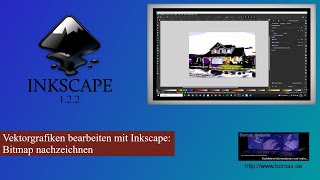 Vektorgrafikerstellung mit Inkscape – Bitmap nachzeichnen [upl. by Emelun]