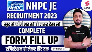 NHPC JE FORM FILL UP 2023  NHPC FORM FILL UP 2023  NHPC Online Form 2023 Kaise Bhare [upl. by Retsel558]