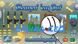 Completing The Mission  Ending CeO Cleaned em Out  Henry Stickmin Collection [upl. by Wadleigh]