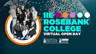 IIE Rosebank College  Virtual Open Day October 2021 [upl. by Burnett]