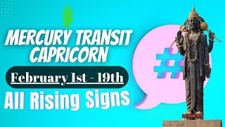 Mercury transit Capricorn on February 1st  All Rising Signs [upl. by Yttam]