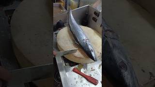 Big king fish cutting slice seafood shorts video [upl. by Eleazar]