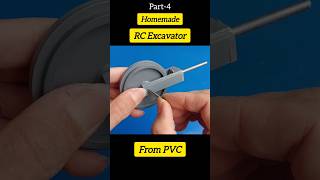 Homemade Mini Rc Excavator from PVC  diy inventions diytools machine dc dcmotor lifehacks [upl. by Ycram327]