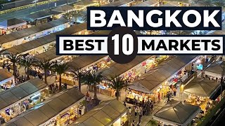 10 Must Vists Bangkok Markets in 2024 [upl. by Hayott]