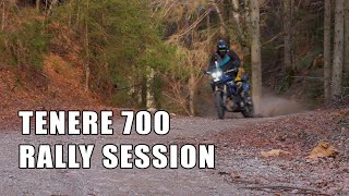 Yamaha Tenere 700 rally session raw exhaust sound [upl. by Arrait]