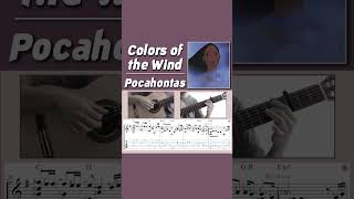 Colors of the Wind  Pocahontas Guitar colorsofthewind pocahontas guitartab fingerstyleguitar [upl. by Alisa]