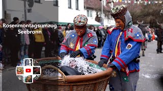 FasnetTV Rückblick  Rosenmontagsumzug Seebronn 2024 mit Kommentar [upl. by Lebam]