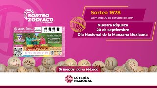 SORTEO ZODÍACO No 1678 Día Nacional de la Manzana Mexicana 🍎🍏 [upl. by Enyaw]