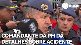 Comandantegeral da PM de Valinhos dá detalhes sobre acidente aéreo no interior de SP [upl. by Tal]