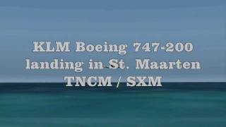 FS2004 Landing St Maarten KLM Boeing 747200 [upl. by Ilyak]