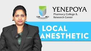 Local Anesthetic  Pharmaceutical Chemistry  Yenepoya Pharmacy College amp Research Centre [upl. by Buna]